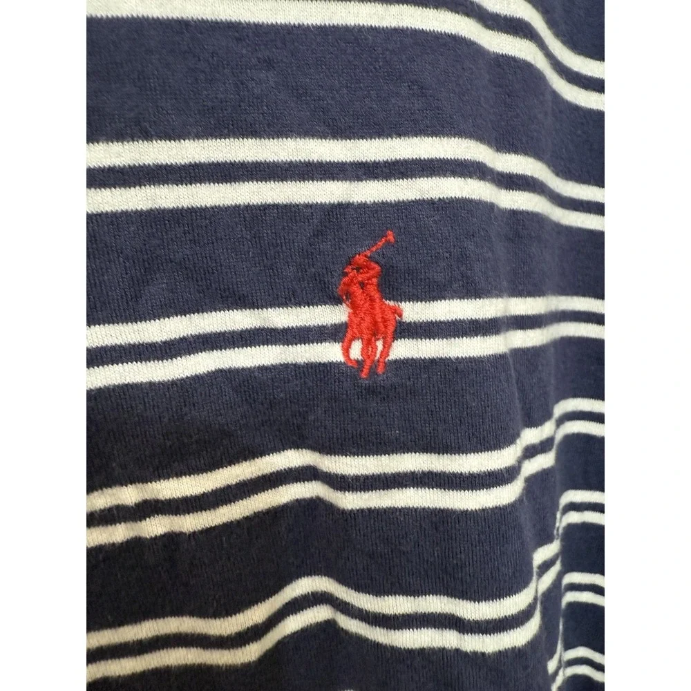 Polo Ralph Lauren Polo Shirt Men's 2XL Blue‎ Striped Short Sleeve Casual